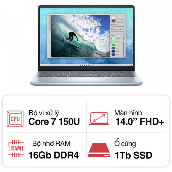 Laptop Dell Inspiron 5440 7FN5J (Core 7 150U/16GB/1TB/14inch/W11)