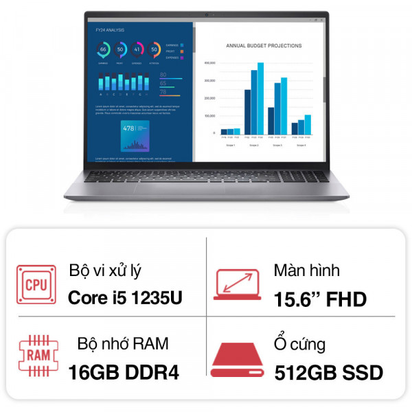 Laptop Dell Vostro 3520 71030559 (i5 1235U/16GB/512GB/15.6inch/W11)