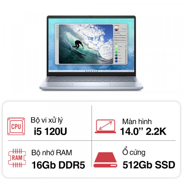 Laptop Dell Inspiron 5440 C5U165W11IBD2 (i5 120U/16GB/512GB/VGA 2GB/14inch/W11)