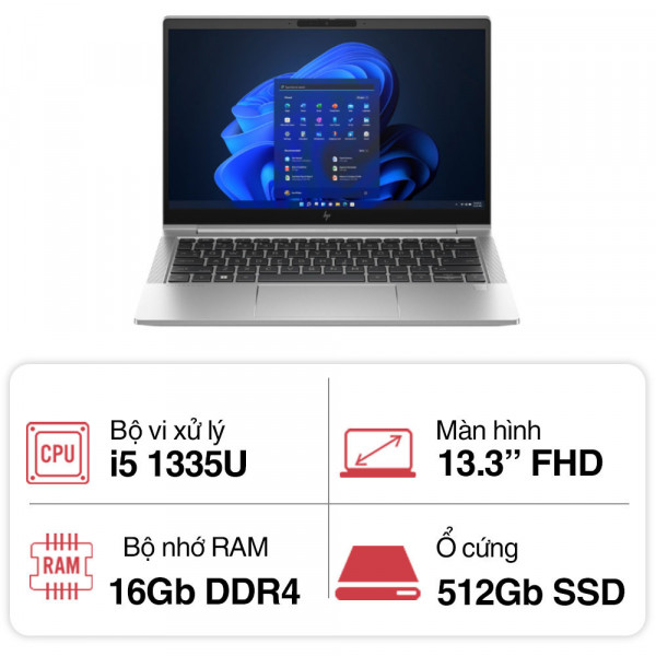 Laptop HP EliteBook 630 G10 9J0B4PT (i5 1335/16GB/512GB/13.3 inch/W11)