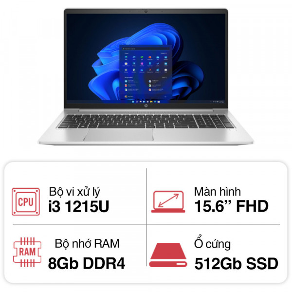 Laptop HP ProBook 450 G9 6M0Y5PA (i3 1215U/8GB/512GB/15.6 inch/W11)