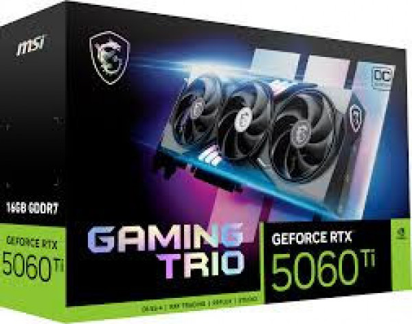 Card màn hình Msi GeForce RTX 5060 Ti 16G GAMING TRIO OC 16GB GDDR7