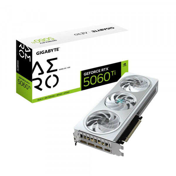 Card màn hình Gigabyte GeForce RTX 5060 Ti AERO OC 16G 16GB GDDR7 (GV-N506TAERO OC-16GD)