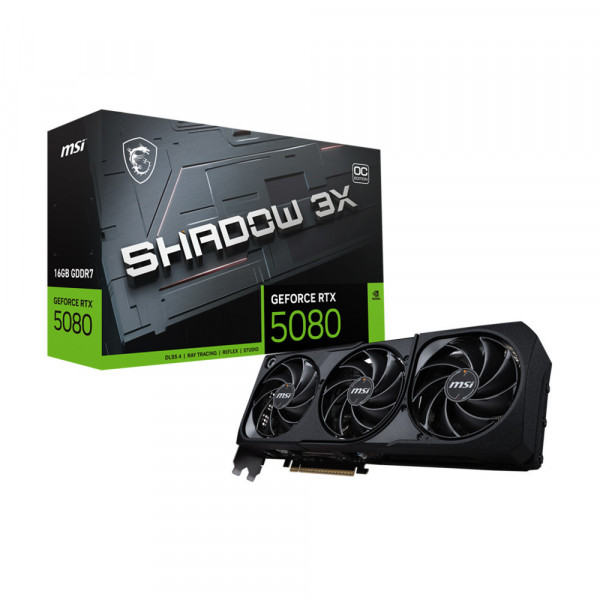 VGA MSI RTX 5080 16GB SHADOW 3X OC