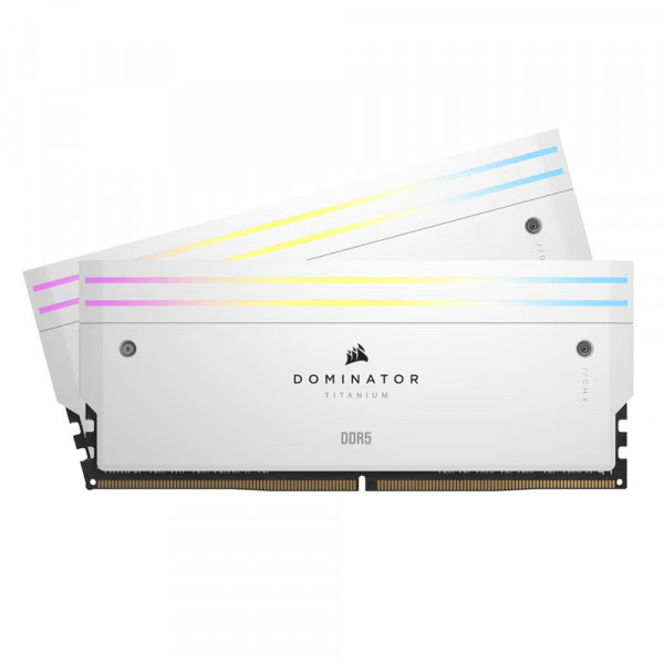RAM Corsair DOMINATOR TITANIUM RGB 32GB (2x16GB) DDR5 7200MHz White (CMP32GX5M2X7200C34W)