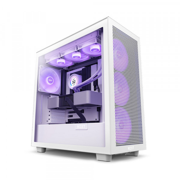 Vỏ máy tính NZXT H7 (2023) Flow RGB White (CM-H71FW-R1)