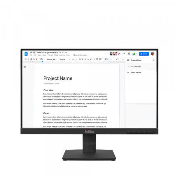 Màn hình Lenovo Think Vision S22-4E 64CBKAR6VN (21.5Inch/ Full HD/ 4ms/ 100HZ/ 250cd/m2/ IPS)