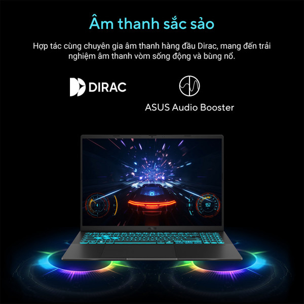 Laptop ASUS Gaming V16 V3607VM-RP044W (Core 7 240H | RTX 5060 8GB/16 inch WUXGA 144Hz/16GB/1TB/W11)